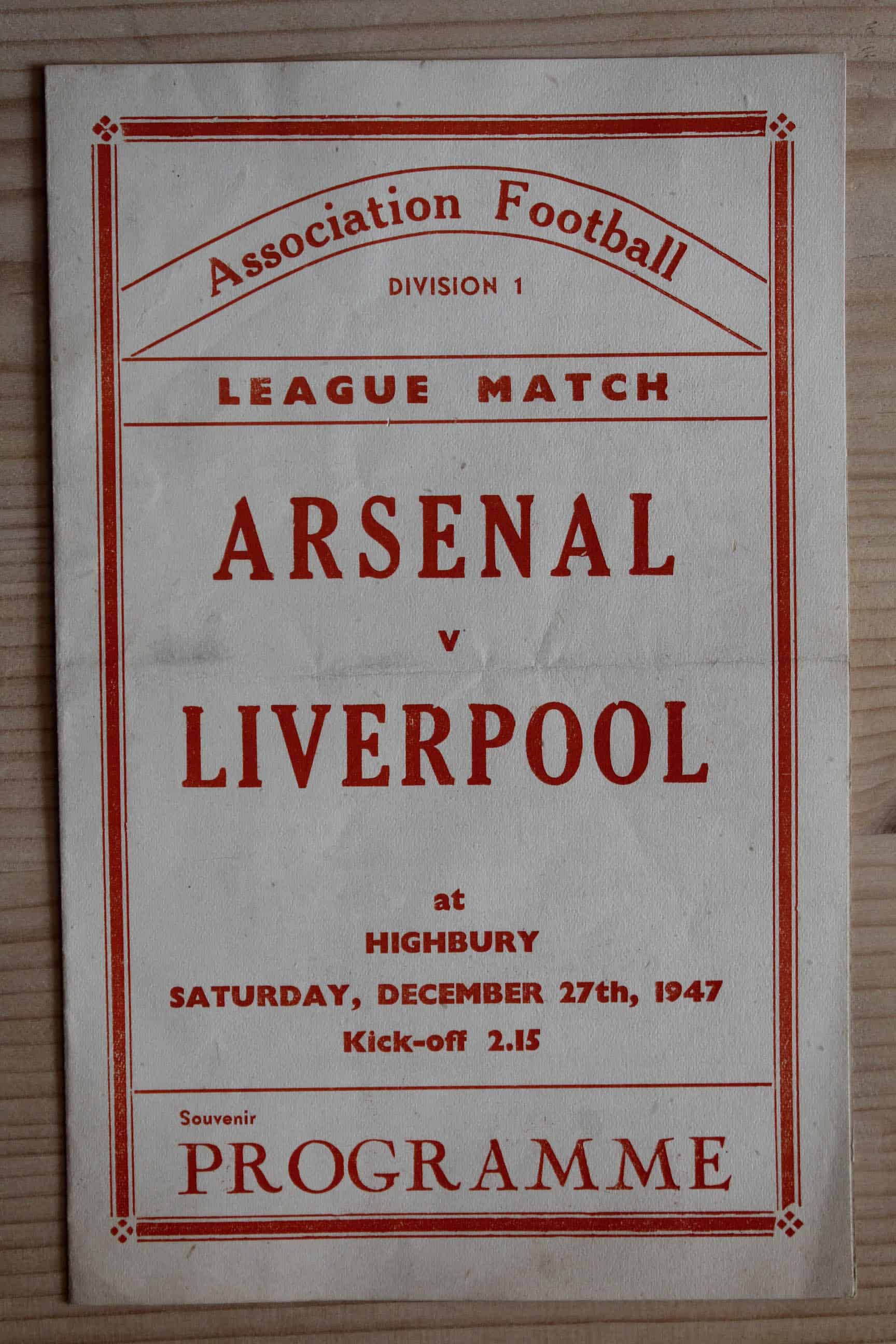 Arsenal FC v Liverpool FC